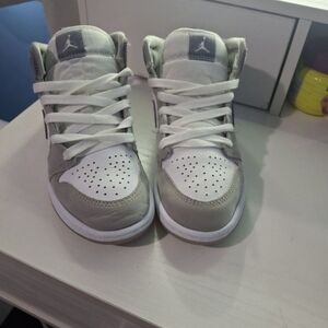 Jordan Kids' Sneakers in Gray and White